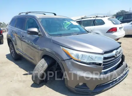 Toyota Highlander 2016 2016 vin 5TDKKRFH6GS146365 from auto auction Iaai