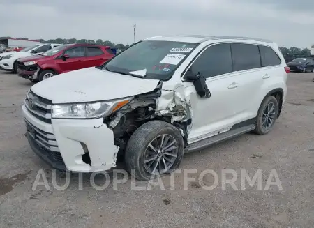 TOYOTA HIGHLANDER 2019 vin 5TDKZRFH6KS327762 from auto auction Iaai