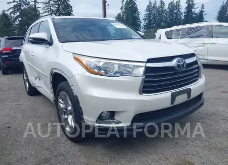 Toyota Highlander 2016 2016 vin 5TDYKRFH6GS185628 from auto auction Iaai