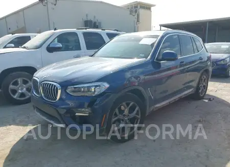 BMW X3 PHEV 2021 vin 5UXTS1C00M9F26155 from auto auction Iaai