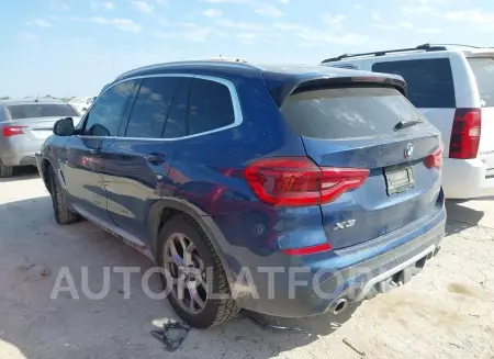 BMW X3 PHEV 2021 vin 5UXTS1C00M9F26155 from auto auction Iaai