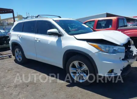 Toyota Highlander 2015 2015 vin 5TDDKRFH1FS175716 from auto auction Iaai