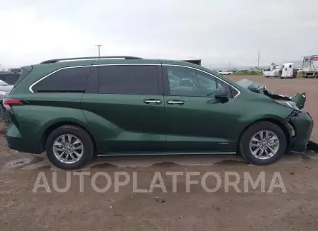 TOYOTA SIENNA 2021 vin 5TDYSKFC1MS040293 from auto auction Iaai