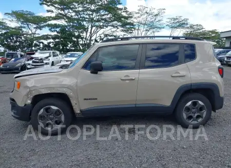 JEEP RENEGADE 2016 vin ZACCJBAT1GPD89508 from auto auction Iaai