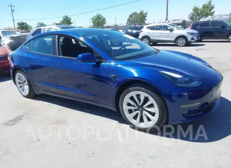 TESLA MODEL 3 2022 vin 5YJ3E1EA1NF373871 from auto auction Iaai