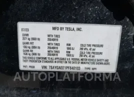 TESLA MODEL Y 2023 vin 7SAYGAEE1PF840103 from auto auction Iaai