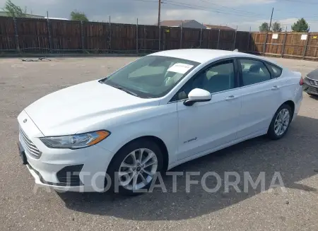 FORD FUSION HYBRID 2019 vin 3FA6P0LU1KR210460 from auto auction Iaai