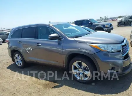 TOYOTA HIGHLANDER 2015 vin 5TDDKRFH4FS194390 from auto auction Iaai