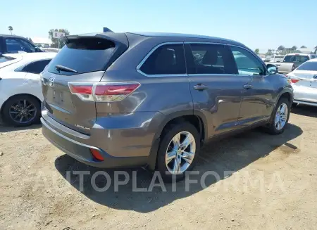 TOYOTA HIGHLANDER 2015 vin 5TDDKRFH4FS194390 from auto auction Iaai