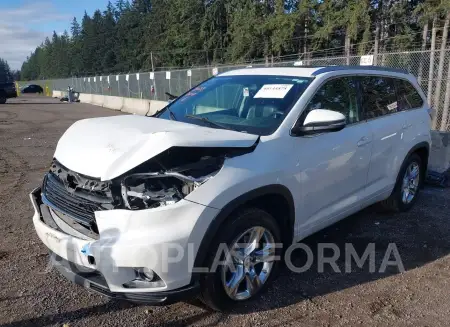 TOYOTA HIGHLANDER 2016 vin 5TDDKRFH5GS339907 from auto auction Iaai