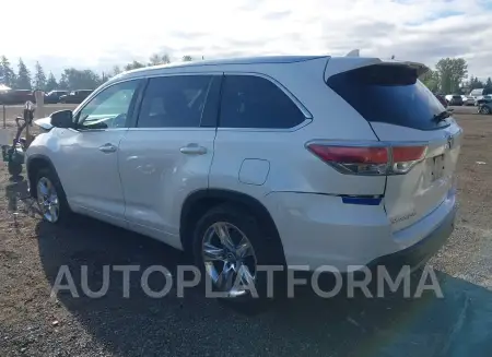 TOYOTA HIGHLANDER 2016 vin 5TDDKRFH5GS339907 from auto auction Iaai