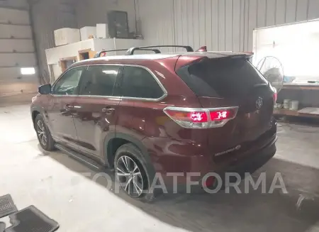 TOYOTA HIGHLANDER 2016 vin 5TDJKRFH7GS289594 from auto auction Iaai