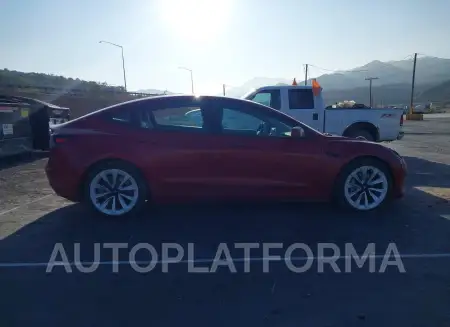 TESLA MODEL 3 2022 vin 5YJ3E1EB2NF143930 from auto auction Iaai