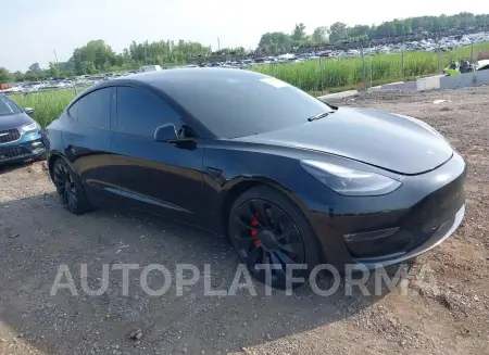 Tesla Model 3 2022 2022 vin 5YJ3E1EC0NF293432 from auto auction Iaai