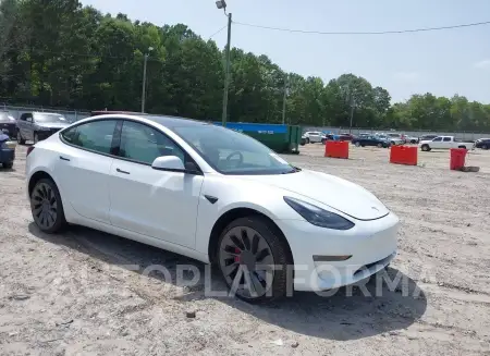 Tesla Model 3 2023 2023 vin 5YJ3E1EC0PF472038 from auto auction Iaai