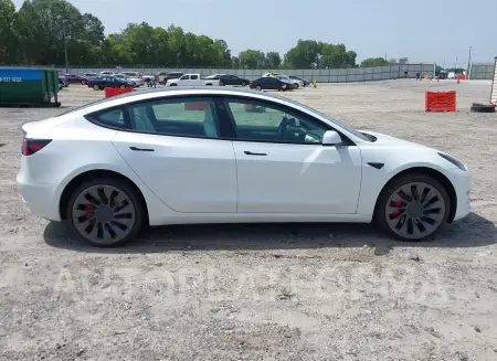 TESLA MODEL 3 2023 vin 5YJ3E1EC0PF472038 from auto auction Iaai