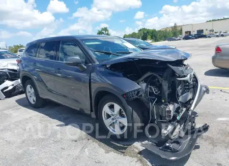 Toyota Highlander 2021 2021 vin 5TDCZRAH9MS535472 from auto auction Iaai