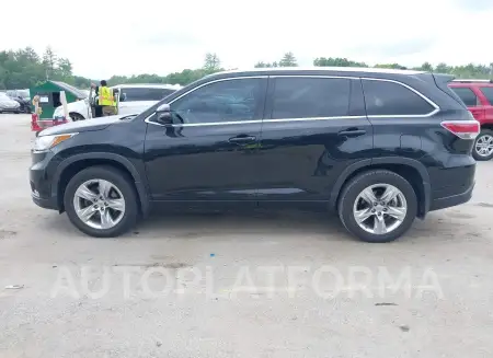 TOYOTA HIGHLANDER 2015 vin 5TDDKRFH2FS200784 from auto auction Iaai