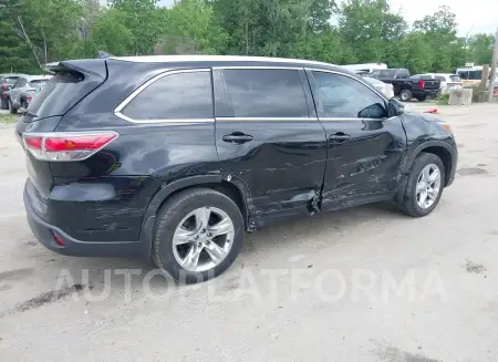 TOYOTA HIGHLANDER 2015 vin 5TDDKRFH2FS200784 from auto auction Iaai