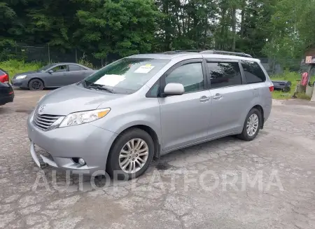 TOYOTA SIENNA 2015 vin 5TDYK3DCXFS663729 from auto auction Iaai