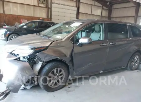 TOYOTA SIENNA 2022 vin 5TDYRKEC8NS102822 from auto auction Iaai