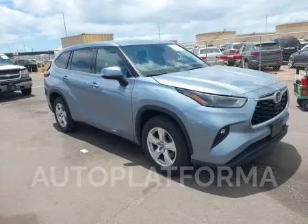 Toyota Highlander 2022 2022 vin 5TDZZRAH2NS139881 from auto auction Iaai