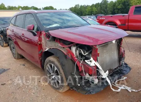 Toyota Highlander 2021 2021 vin 5TDGZRBH3MS549268 from auto auction Iaai