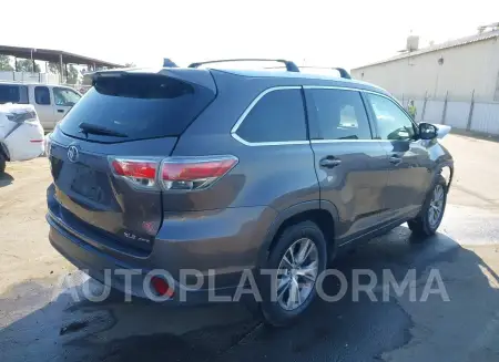 TOYOTA HIGHLANDER 2015 vin 5TDJKRFH4FS084958 from auto auction Iaai