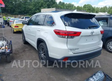 TOYOTA HIGHLANDER 2018 vin 5TDJZRFH8JS802144 from auto auction Iaai