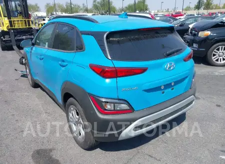 HYUNDAI KONA 2023 vin KM8K62AB2PU978873 from auto auction Iaai