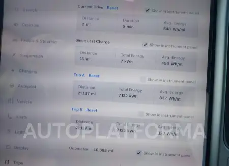 TESLA MODEL X 2020 vin 5YJXCBE23LF248843 from auto auction Iaai