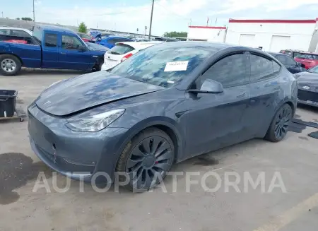 TESLA MODEL Y 2022 vin 7SAYGDEF0NF518642 from auto auction Iaai