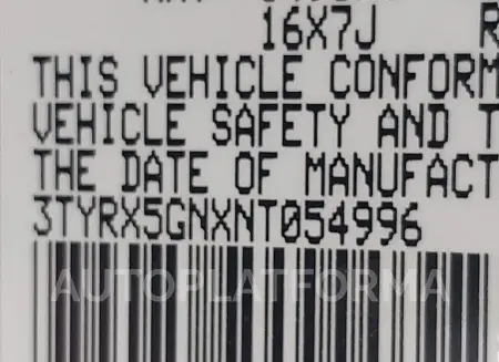 TOYOTA TACOMA 2022 vin 3TYRX5GNXNT054996 from auto auction Iaai