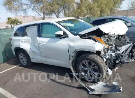 TOYOTA HIGHLANDER 2015 vin 5TDBKRFH4FS186944 from auto auction Iaai