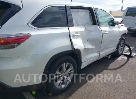 TOYOTA HIGHLANDER 2015 vin 5TDBKRFH4FS186944 from auto auction Iaai