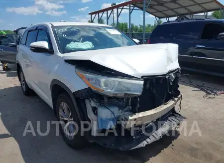 Toyota Highlander 2016 2016 vin 5TDBKRFH8GS284716 from auto auction Iaai