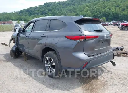 TOYOTA HIGHLANDER 2021 vin 5TDGZRBH6MS533033 from auto auction Iaai