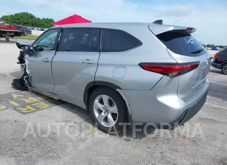 TOYOTA HIGHLANDER 2023 vin 5TDKDRBH6PS521252 from auto auction Iaai