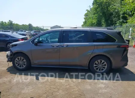 TOYOTA SIENNA 2021 vin 5TDKRKEC3MS027595 from auto auction Iaai