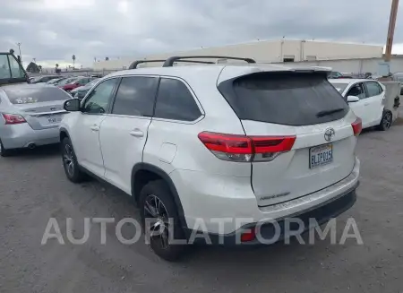 TOYOTA HIGHLANDER 2019 vin 5TDZARFH2KS052073 from auto auction Iaai