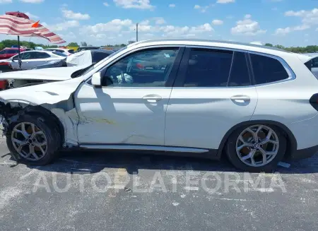 BMW X3 2022 vin 5UX43DP06N9J59886 from auto auction Iaai