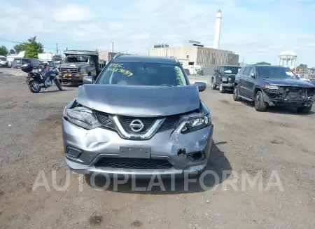 NISSAN ROGUE 2016 vin KNMAT2MV1GP701824 from auto auction Iaai