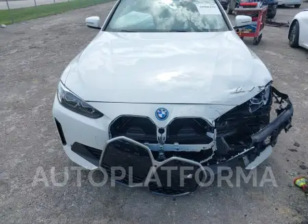 BMW I4 2023 vin WBY43AW03PFP47832 from auto auction Iaai