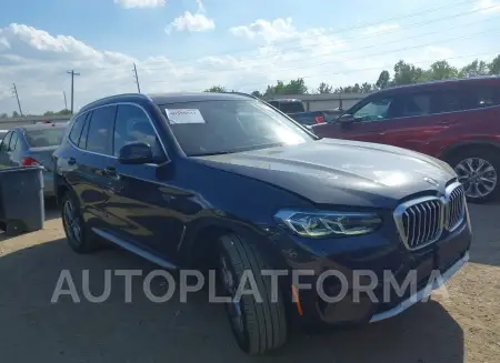 BMW X3 2023 2023 vin 5UX43DP02P9R82303 from auto auction Iaai