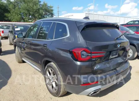 BMW X3 2023 vin 5UX43DP02P9R82303 from auto auction Iaai