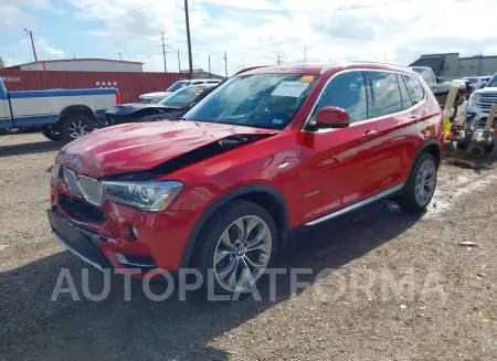 BMW X3 2016 vin 5UXWX9C58G0D70450 from auto auction Iaai