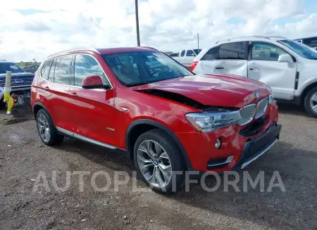 BMW X3 2016 vin 5UXWX9C58G0D70450 from auto auction Iaai