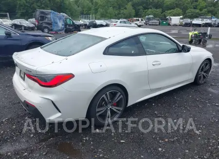 BMW 430I 2022 vin WBA73AP07NCK49612 from auto auction Iaai