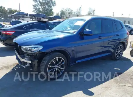 BMW X3 2019 vin 5UXTR9C54KLE14691 from auto auction Iaai