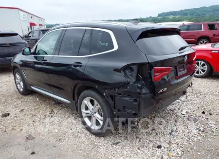 BMW X3 2020 vin 5UXTY3C06LLE55393 from auto auction Iaai